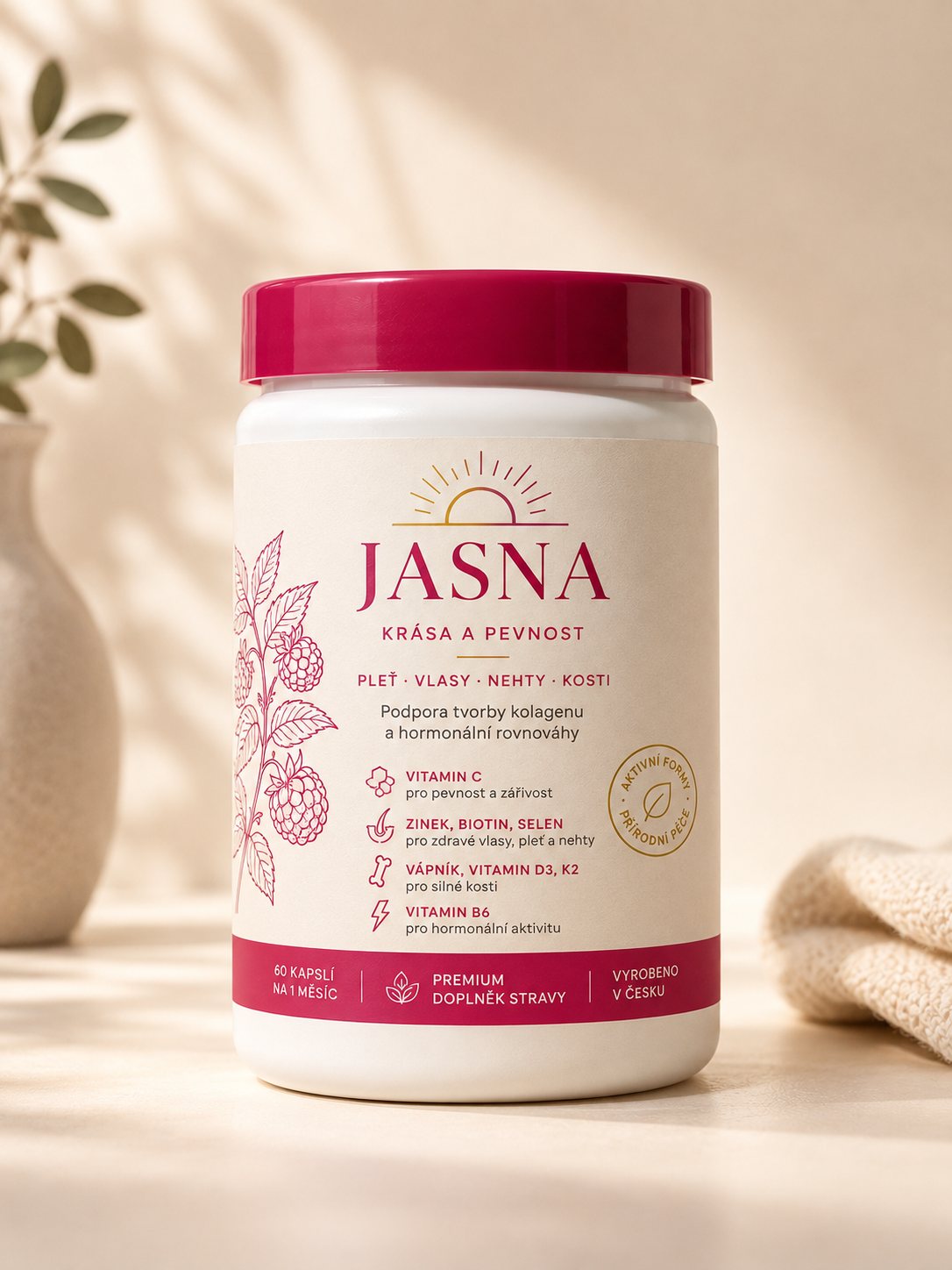 JASNA — vitamíny pro ženy na pleť, vlasy, nehty a kosti